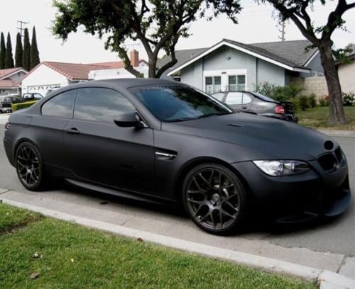 Image of CREON Wrap for Car & Bike Self Adhesive Wrap Sheet Sticker & Decal Roll Film Auto Car Vehical Air Release (1 feet x 5 feet, Black Matte Wrap)