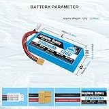 Yowoo 2 Pack 2S Lipo Battery 2200mAh 7.4V 130C Soft Case Graphene Battery with XT60 and Deans T Plug for RC Evader BX Car Truck Truggy RC Quadcopter Helicopter Airplane UAV Drone FPV RC Models - Image 3