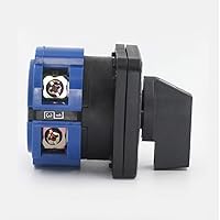 Vista 3 de Interruptor selector de cambio universal, interruptor de transferencia de energía, 3 posiciones 4 terminales, LW26-631 380V 63A Motor, Generadores