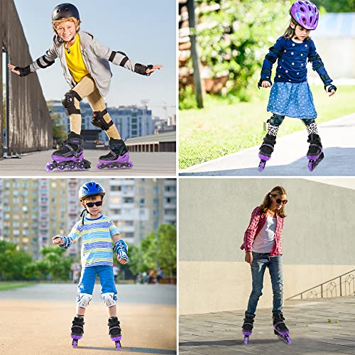 MGYZM Inliner für Kinder, größenverstellbare Inline Skates für Kinder, Erwachsene Mädchen und...