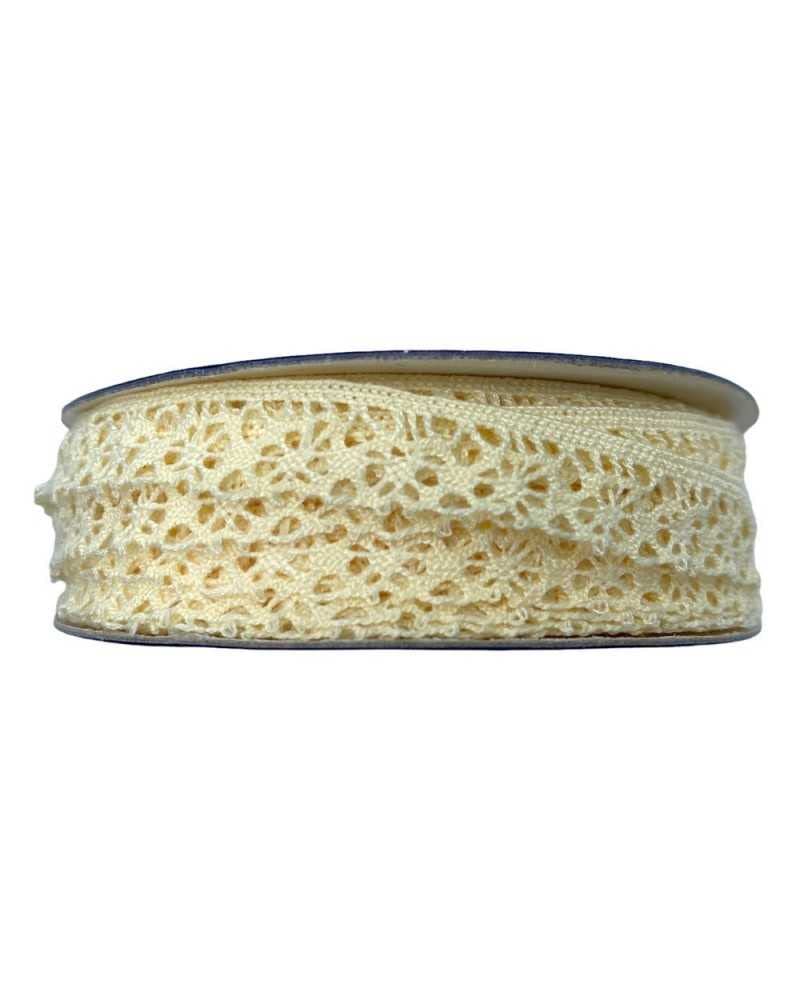 18,60 Mt Passamaneria Pizzo Merletto Macramè Punta Ricamo Roselline Alto 5 Cm
