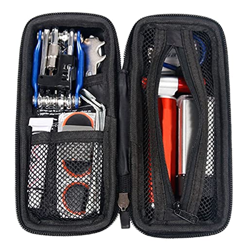 Yinhing Kit de Bolsa para Cuadro Portabotellas de Herramientas de Carcasa Dura de para Ciclistas Ligero Portátil Fácil Organización Ideal para Mantenimiento