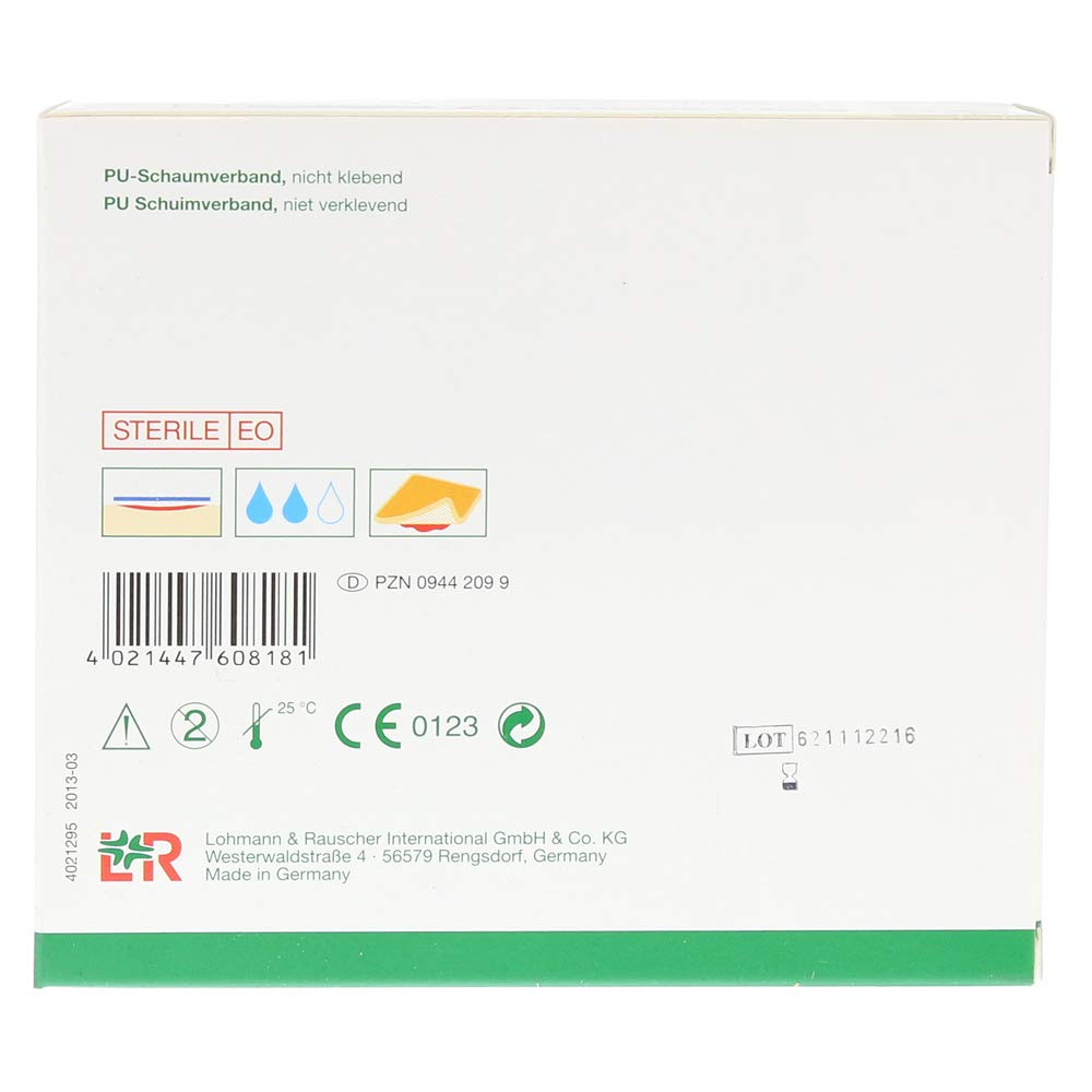 Suprasorb P PU-Schaumv.5x5 cm Nicht Klebend