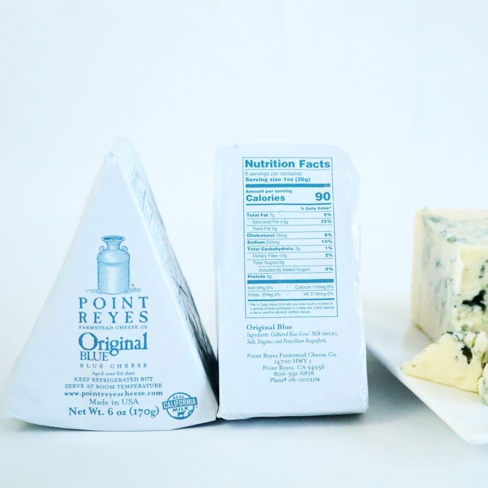 Point Reyes Original Blue Cheese Wedge, 6 oz, 16 Pack