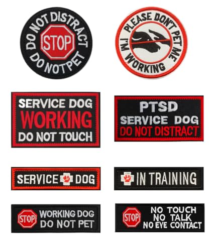 Écussons brodés Service Dog durables pour vestes canines - 2