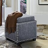 Armen Living Blaze Ottoman, Gray