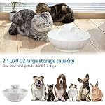 iPettie Tritone Ceramic Cat Water Fountain, Heavy-Duty Waterer for Pets - Image 2