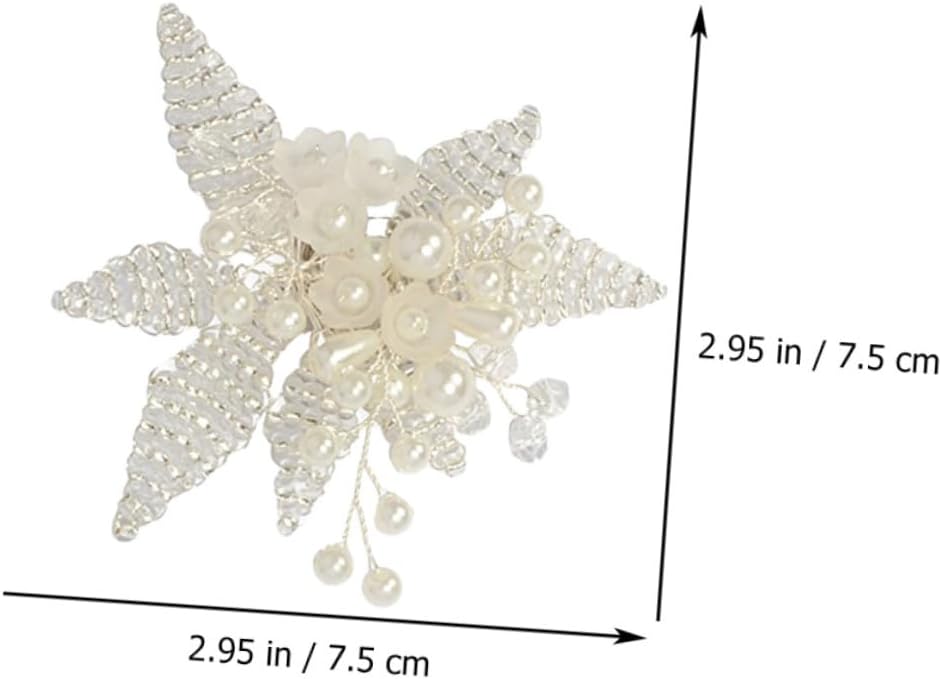 Charming Pearl Flower Shoe Clips Detachable Crystal Shoe Buckles for DIY Bridal Wedding Decor Easy Install Accessories for Flats Heels Boots Sandals Ornaments