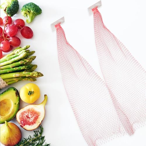 Bolsas de malla de nylon reutilizables y transpirables para conservar frutas frescas, 100 ud. 7