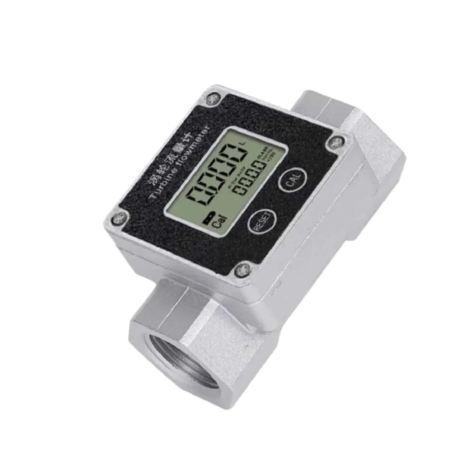 QfUxYYSLD 1 Inch High Precision Stainless Steel Electronic Turbine Flowmeter DN25 for Water, Diesel, Petrol and Kerosene.