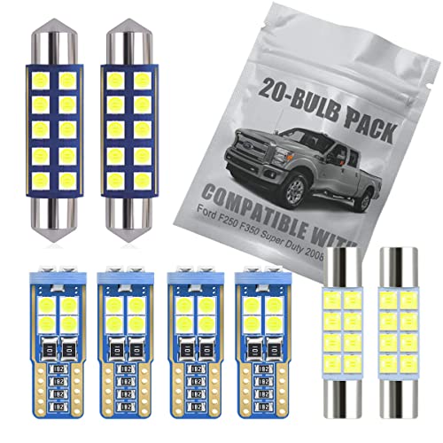 Kit Interior LED Blanco 20 piezas para Ford F-250/F-350 miniatura 1