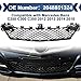 Pinkomoto Front Bumper Lower Center Grille w/Parktronic Holes, Black Bumper Grill Compatible with Mercedes Benz C205 C300 C350 2012 2013 2014 2015 2048851324