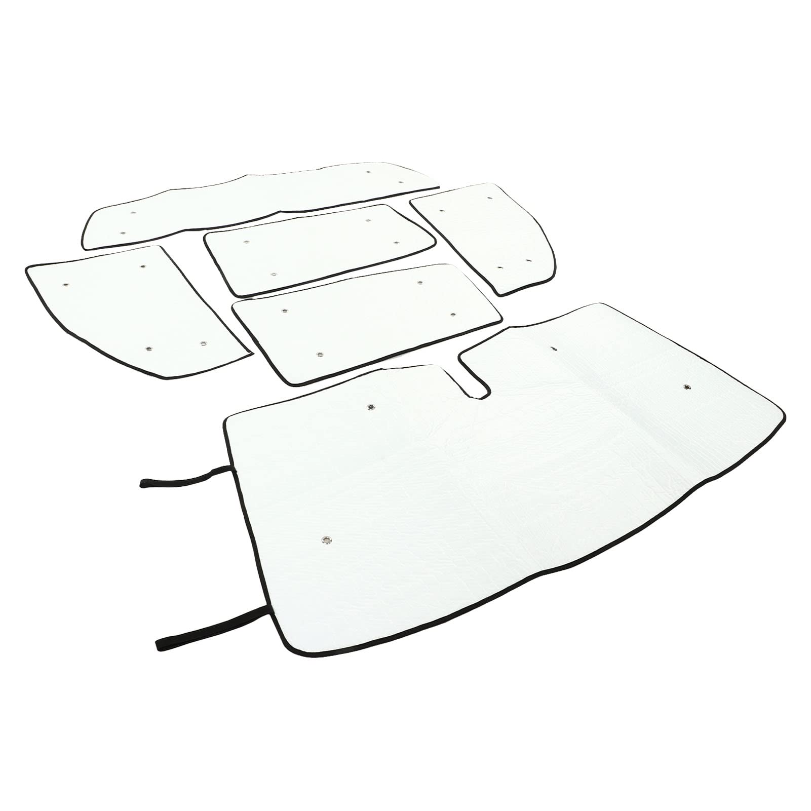 Ausla Parasole per Auto, 6 Pezzi 210T Foglio di Alluminio Riflettente PE Cotone Parabrezza Parasole Scudo Termico UV per Parcheggio Viaggio Nas, per XK50 2007 2021