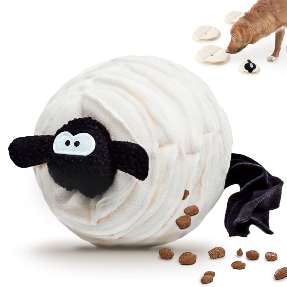 Tierglück Pelota Interactiva para Perro, Alfombra Olfato Perros con Sonido, Pelota Manta Olfativa para Perros, Juguetes para Perros de Comida Lenta, Juguetes para Perro Pequeño Mediano Cachorro Gato