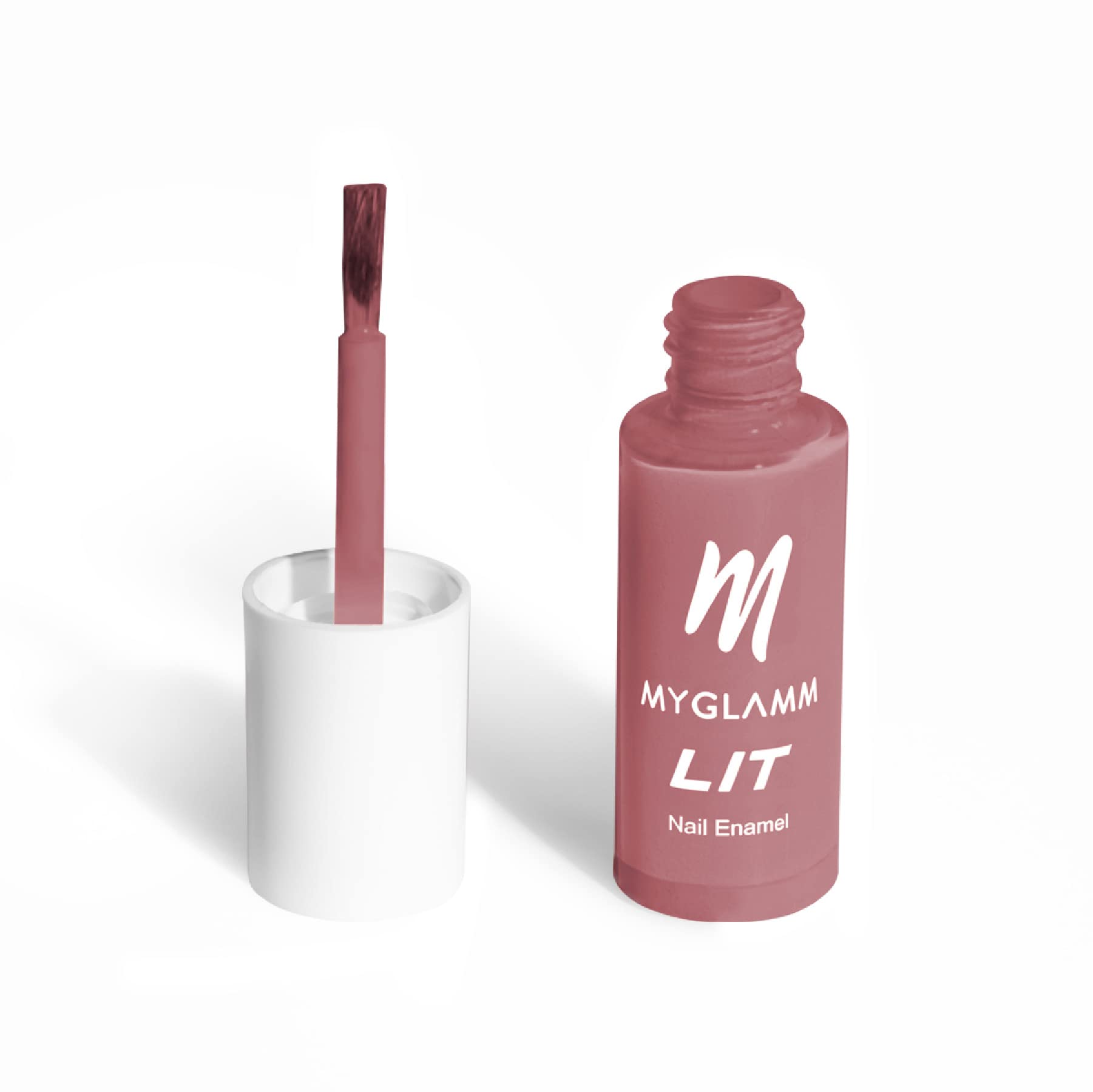 MyGlamm LIT Nail Enamel-Say No More (Red)-7ml | Nail Polish | Nail Paint | Long Lasting Nail Polish | Chip Resistant | Glossy Finish
