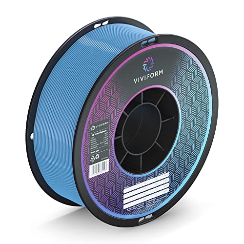Viviform PLA+ Filament for 3D Printers, 1 kg roll, Diameter 1.75 mm +/- 0.03 mm, Light Blue, VF-PLA113, 1 kg