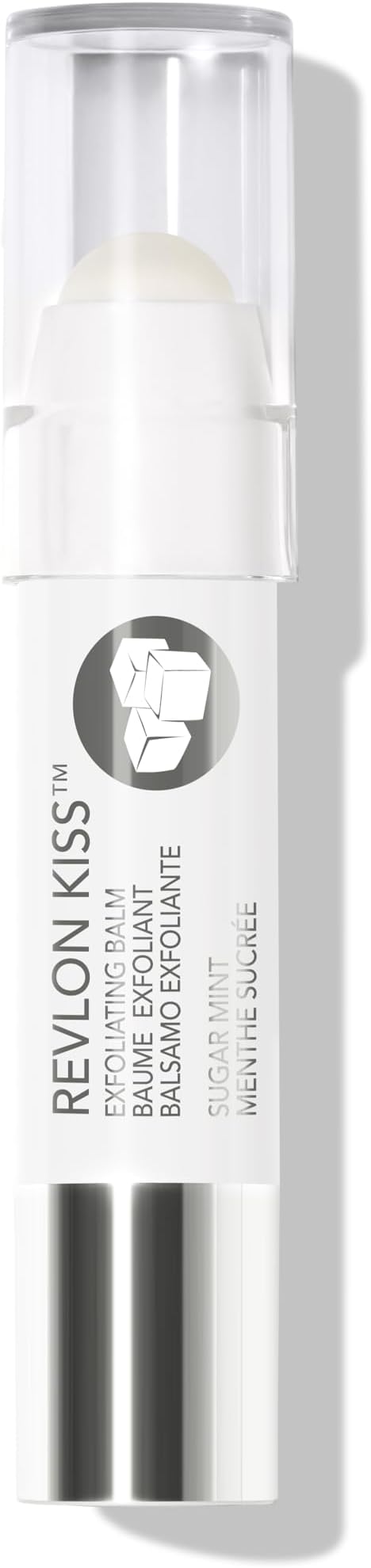 Kiss Sugar Scrub Exfoliating Lip Balm, 24 Hour Long Lasting Hydration, Sugar Mint, 0.09 oz