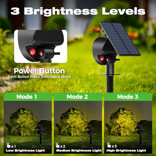 nipify Solar Spot Lights Outdoor Waterproof, Landscape Spotlights - Image 4