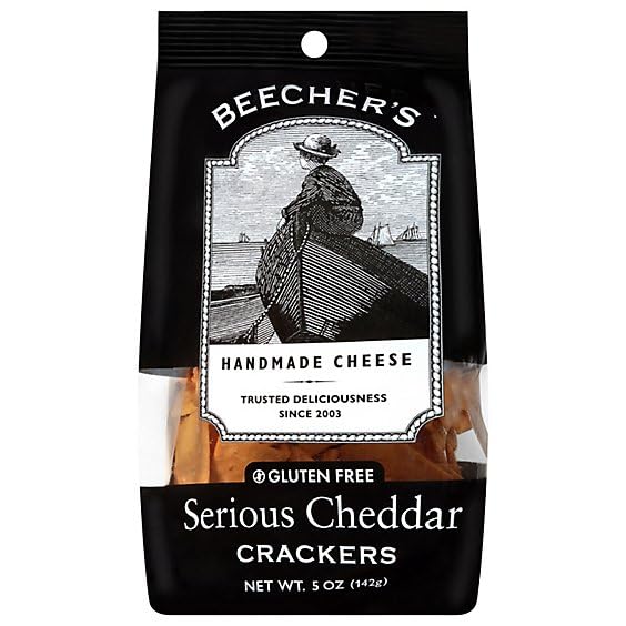 Beecher's Crackers Serious Cheddar 5 oz (Pack of 12)