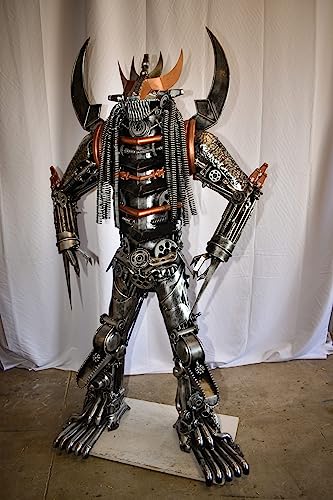 Escultura Robot de Metal NIFAO 82 in Alto 250 lb miniatura 3