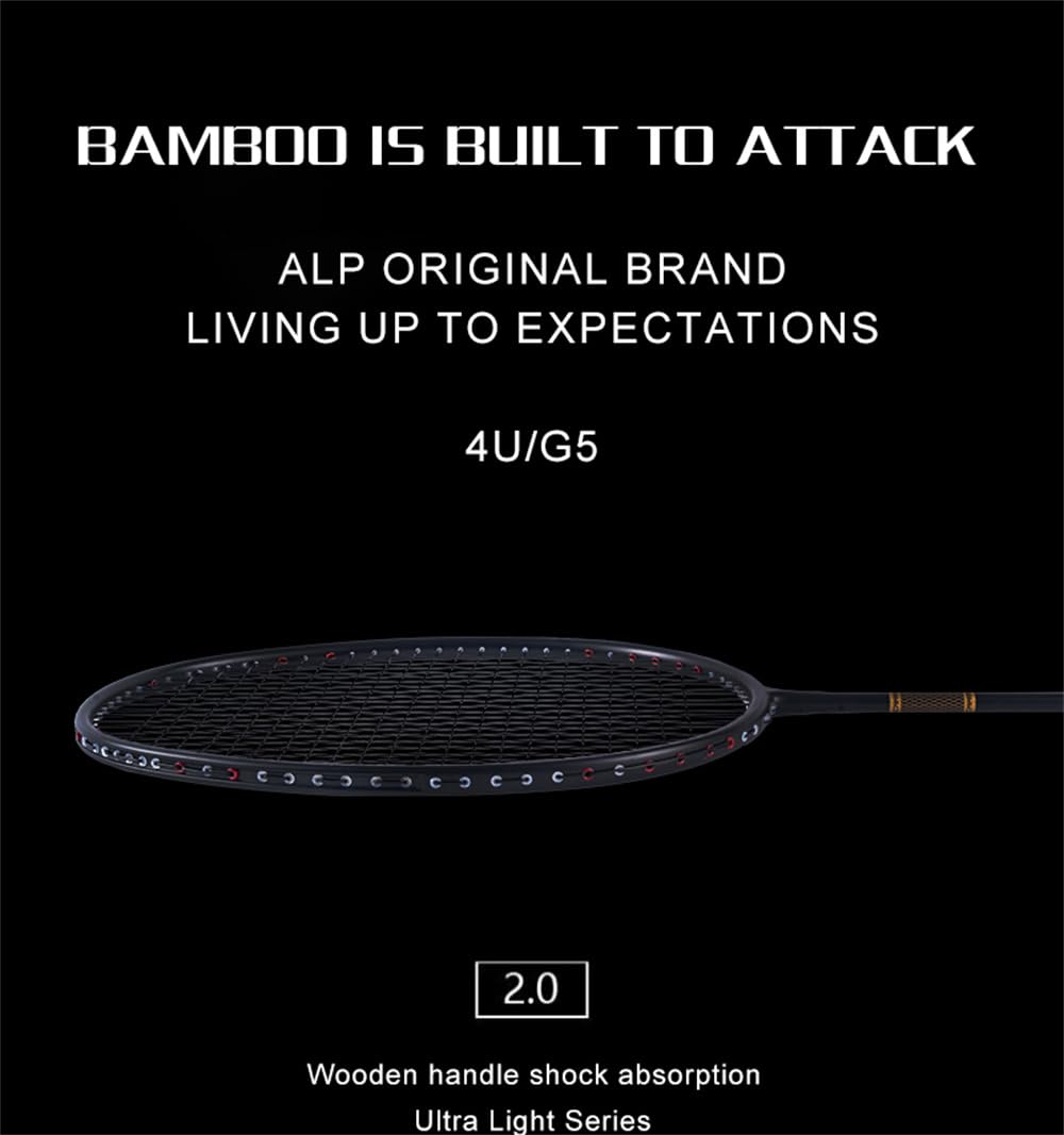 4U 85 g, 100% włókno węglowe + stop tytanu rakieta do badmintona, ultralekka rakieta sportowa, badminton, trening