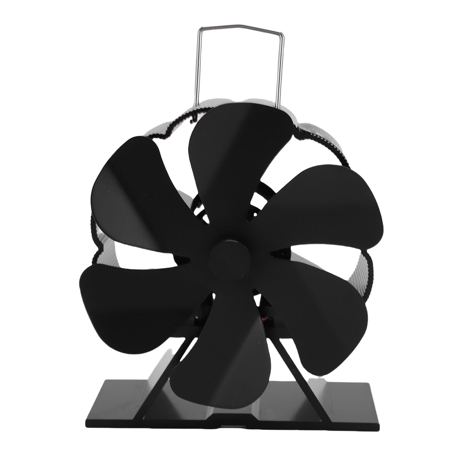 ZJchao Wood Stove Fan, Heat Powered Aluminum Alloy Portable Thermal Fan with Overheating Protection for Pellet Gas Stove Fireplace Efficient Heat Distribution Energy Saving