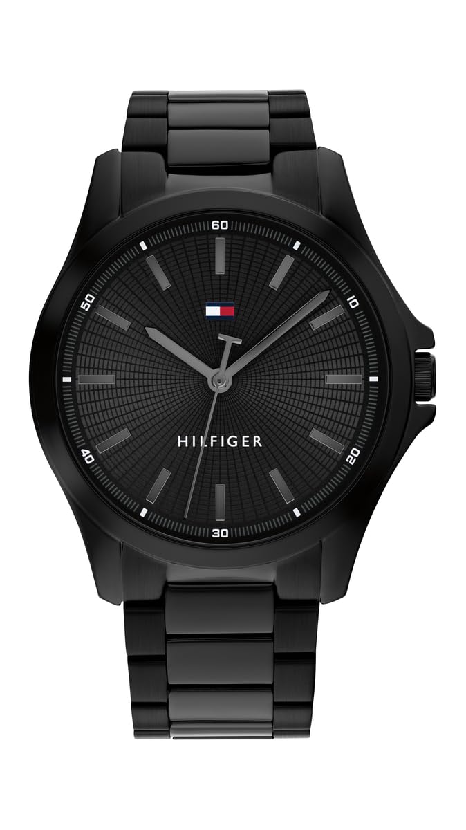Tommy Hilfiger Mens 3H Quartz Watch Stainless Steel Bracelet Water Resistant 3 ATM Modern and Stylish Timepiece Gift