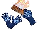 BlueFire Pro Heat Resistant Gloves - Oven - BBQ Grilling - Big Green Egg - Fireplace Accessories and Welding. Cut Resistant, Forearm Protection -100% Kevlar Certified 932°F Heat Resistance