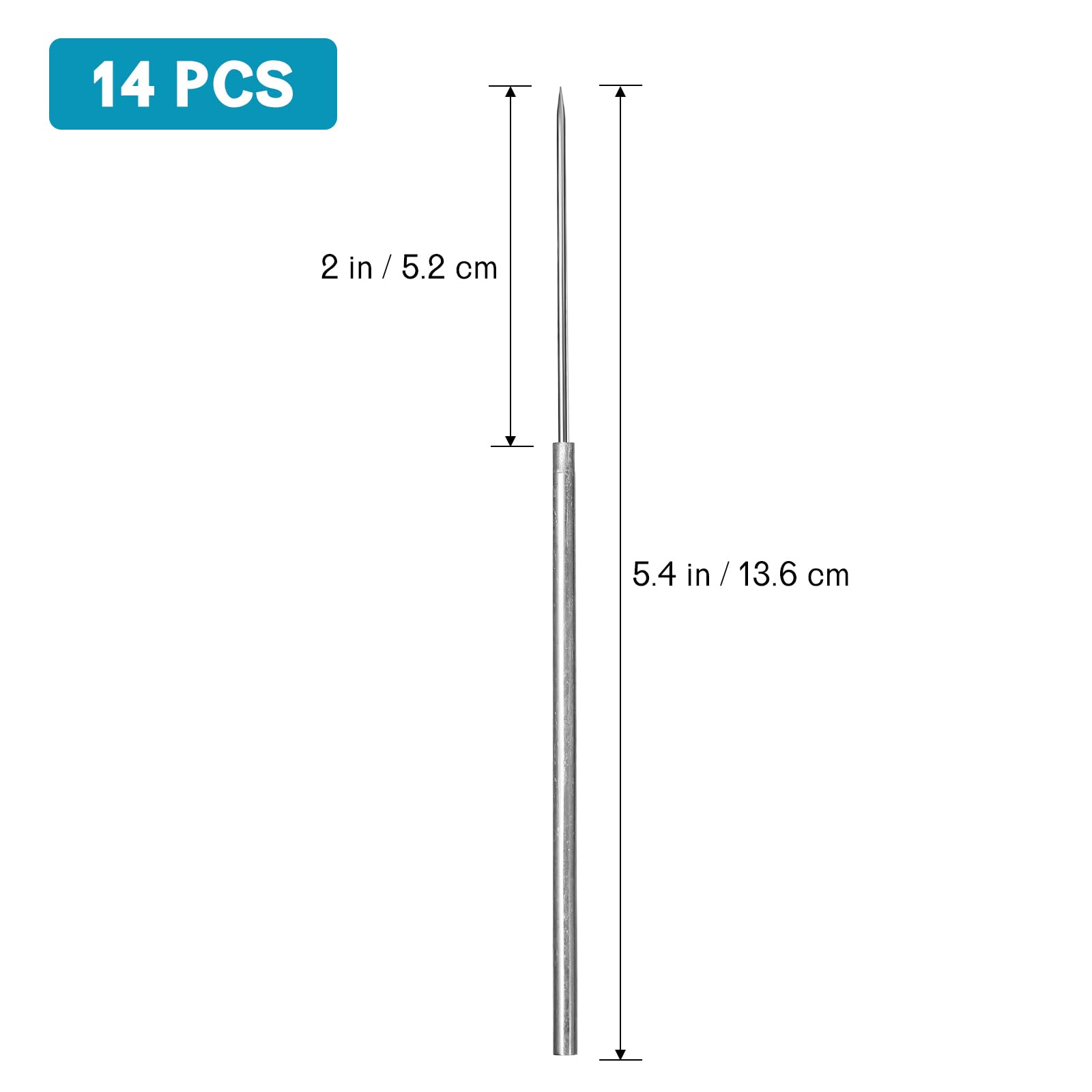 iplusmile 14 pcs Stainless Steel Single Ended Micro Straight Dissecting Needle, Lab Precision Dissecting Needle Tool for Lab Experiment Equipment — Amazon image 9