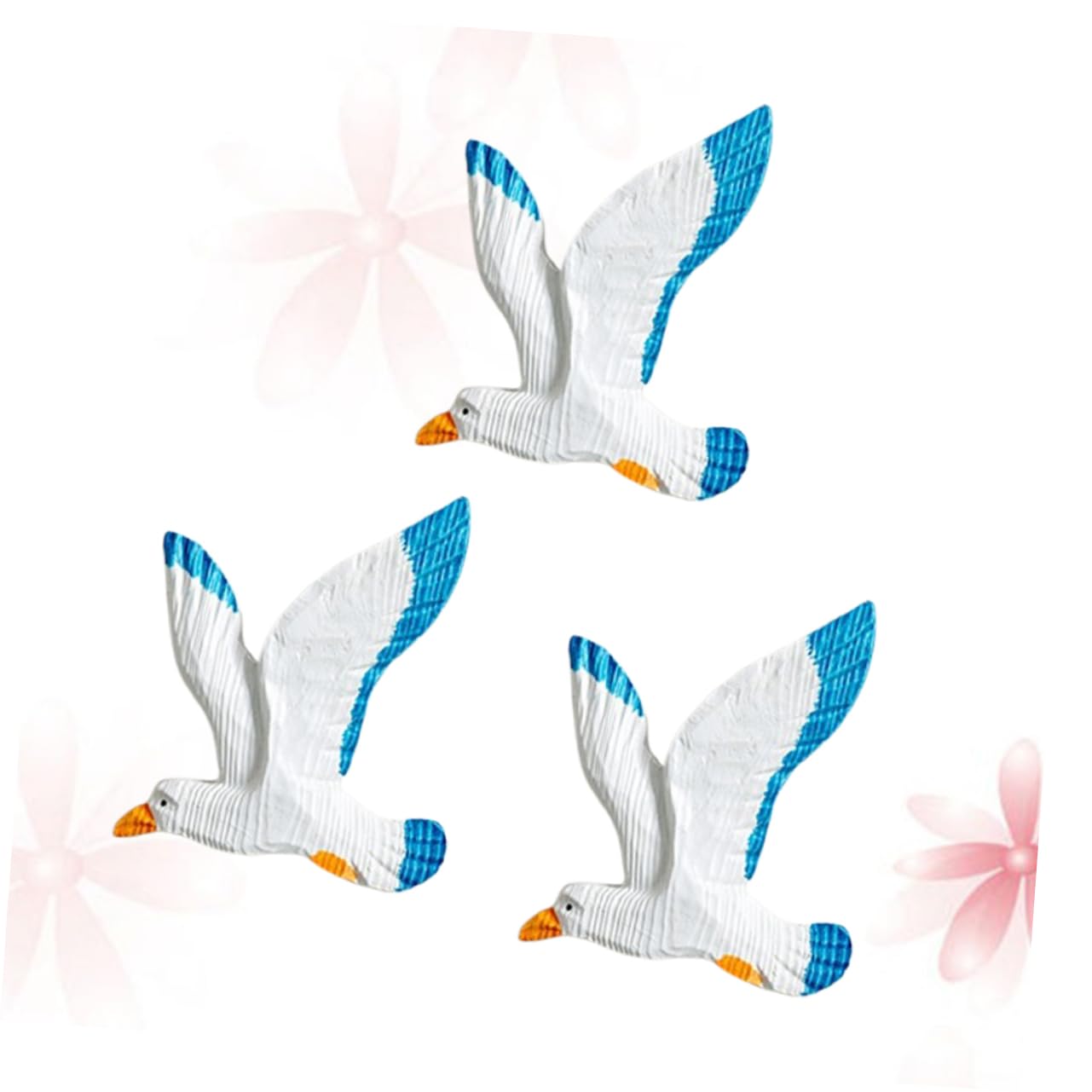 Ciieeo 3pezzi Gocce di Uccelli Appese di Resina Gabbiani da Parete Uccelli Creativi Ciondolo per Casa Gabbiani di Decorazione da Soffitto