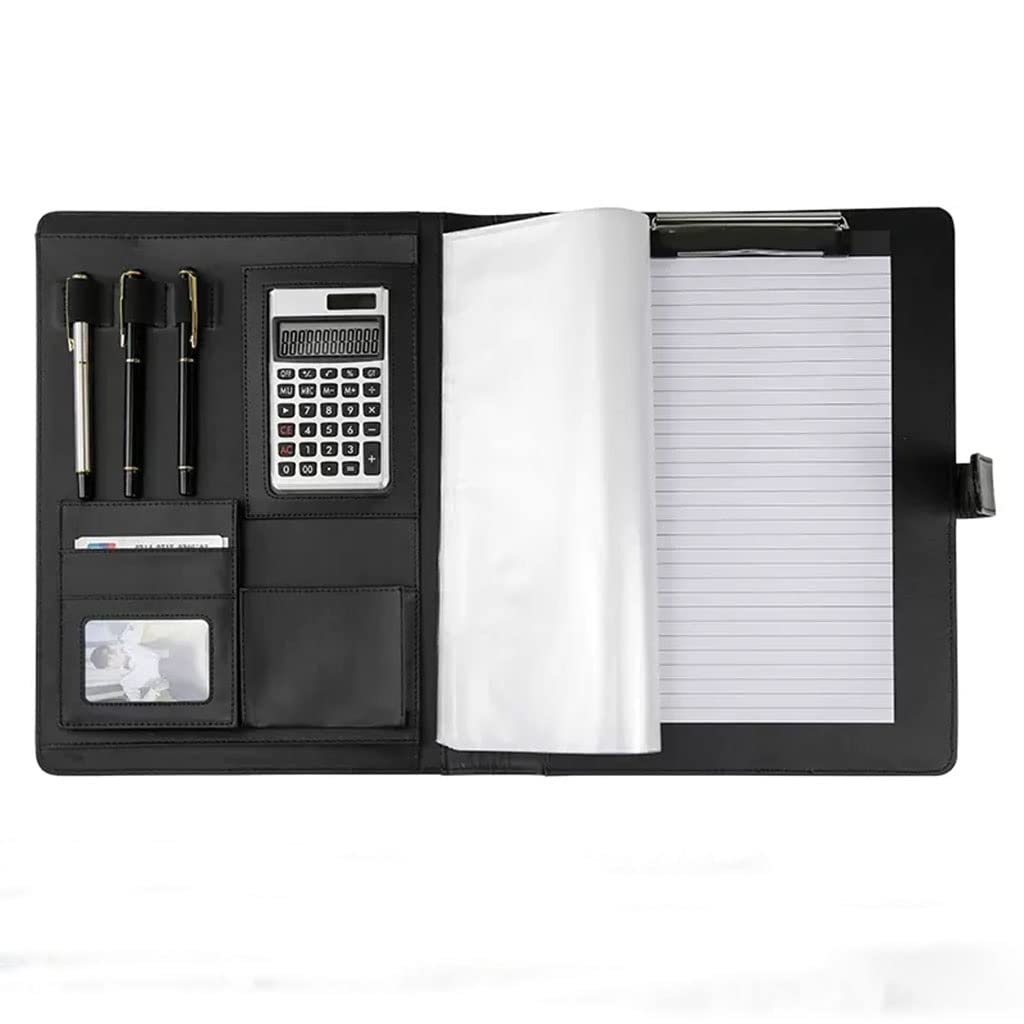 Schreibmappe A4 Klemmbrettmappe Portfolio-Dokumenten-Clipboard für die Arbeit, Schreiben, Konferenzordner, Rechtsblock für die Schule, Universität, Büro, Klasse