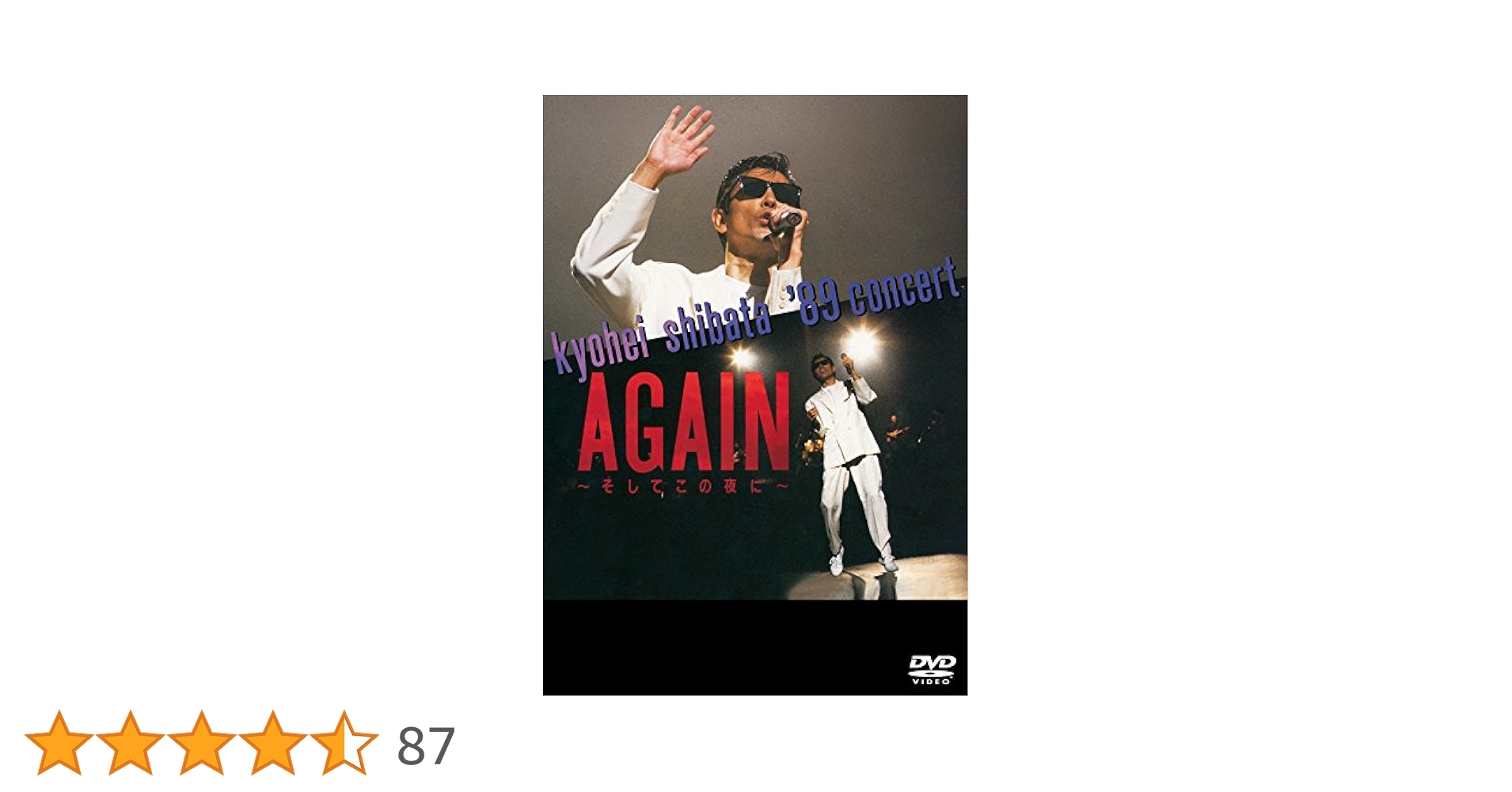 KYOHEI SHIBATA &#39;89 CONCERT AGAIN ~そしてこの夜に~ [DVD] 2zzhgl6 Amazon.co.jp: 込 DVD □ 柴田恭兵 '89 CONCERT AGAIN～そして