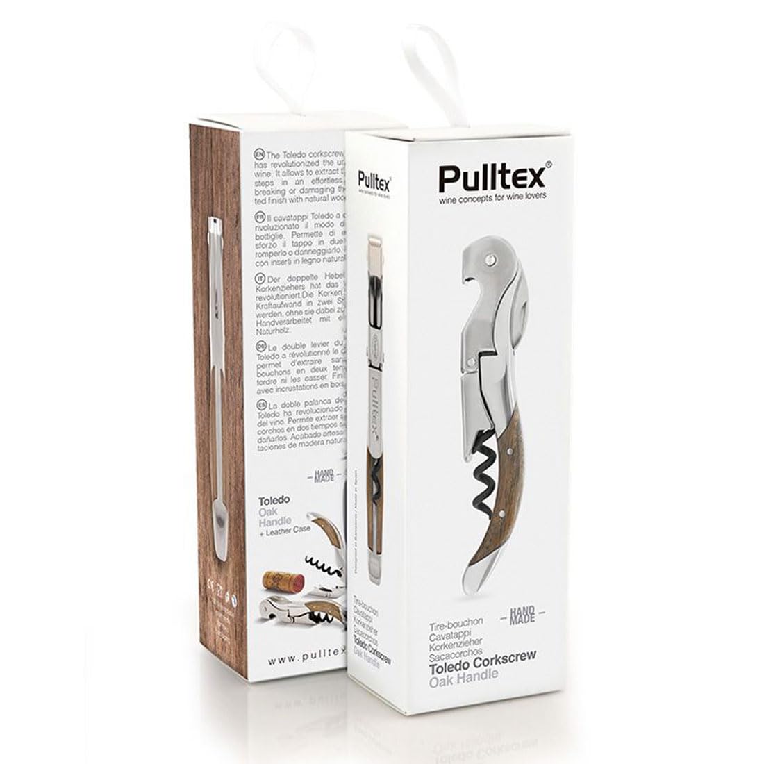 Pulltex - Cavatappi TOLEDO - Finitura legno naturale