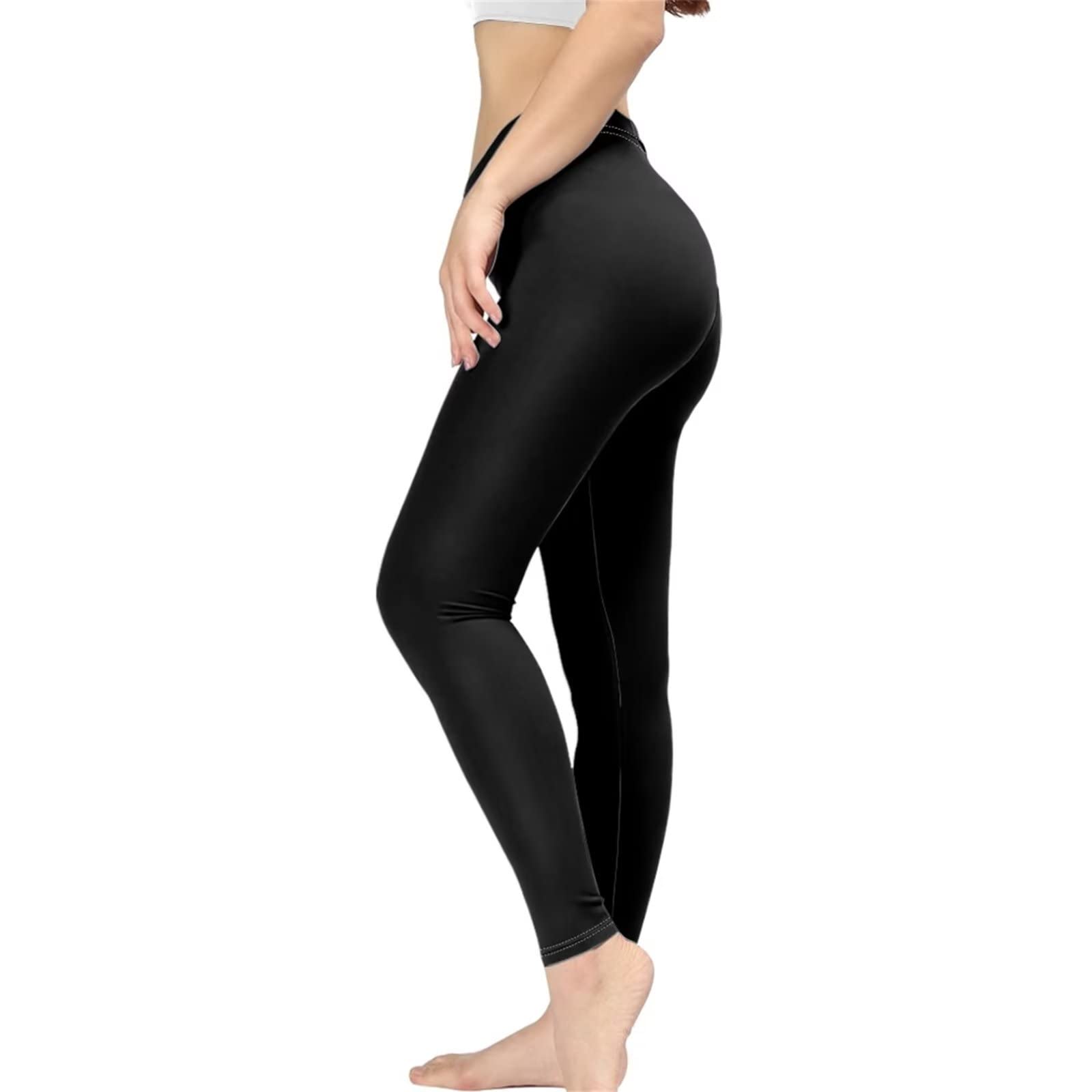 Binienty Damen Ganztägiger Komfort High-Waist Grafikdruck Yoga Leggings