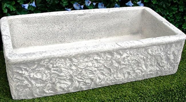 LAVELLO IN CEMENTO, LAVABO, FONTANA, MISURE: 80x40 H20 CM.GRIGIO VASCA UNICA