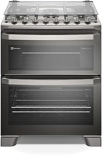 Fogão electrolux 5 bocas experience com perfectcook360 prata (fe5dc)