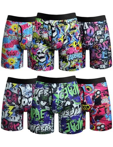 Men's Underwear Boxer Briefs for Men Moisture Wicking & Breathable No Ride Up Boxer Briefs Multipack