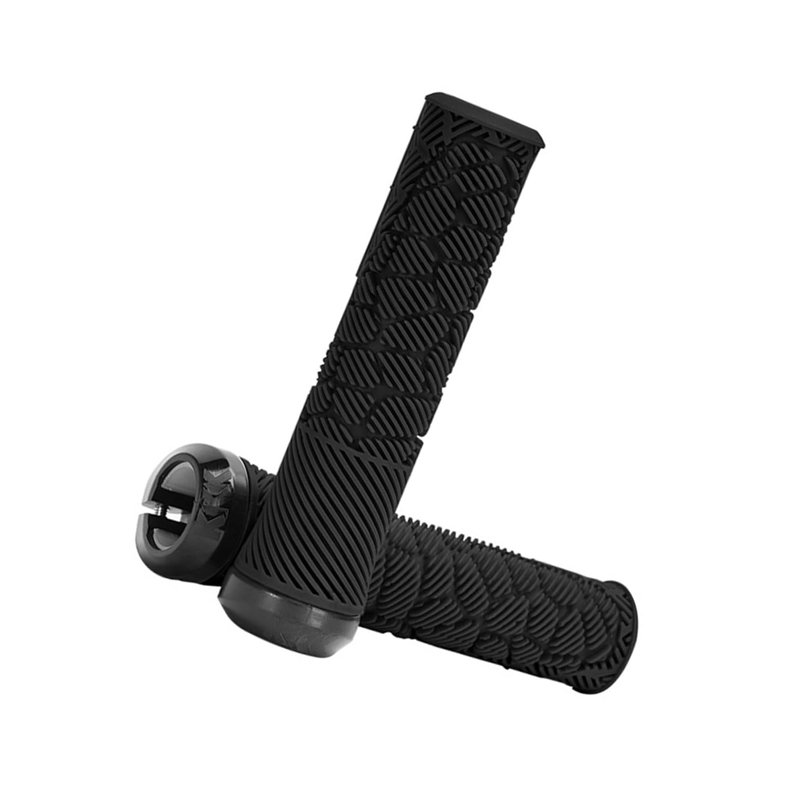 Laikoutd Black 1Pair Ergonomic Bicycles Handle Grips Replacement Rubber Shock Absorption Handlebar Cover Easy To Installation Cycling Accessories