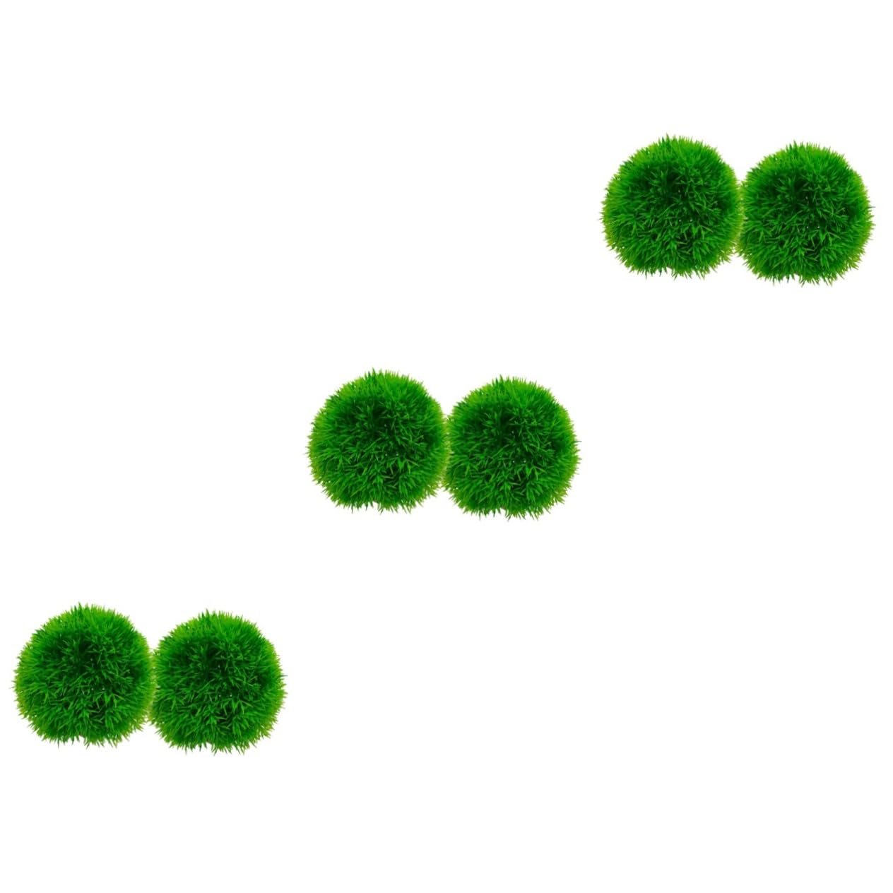 Alipis 3 Sets Dekorative Künstliche Wasserpflanzen Realistische Aquarium Dekoration Pflanzen Gefälschte Gras Für Wassertank 2 Stücke * 3