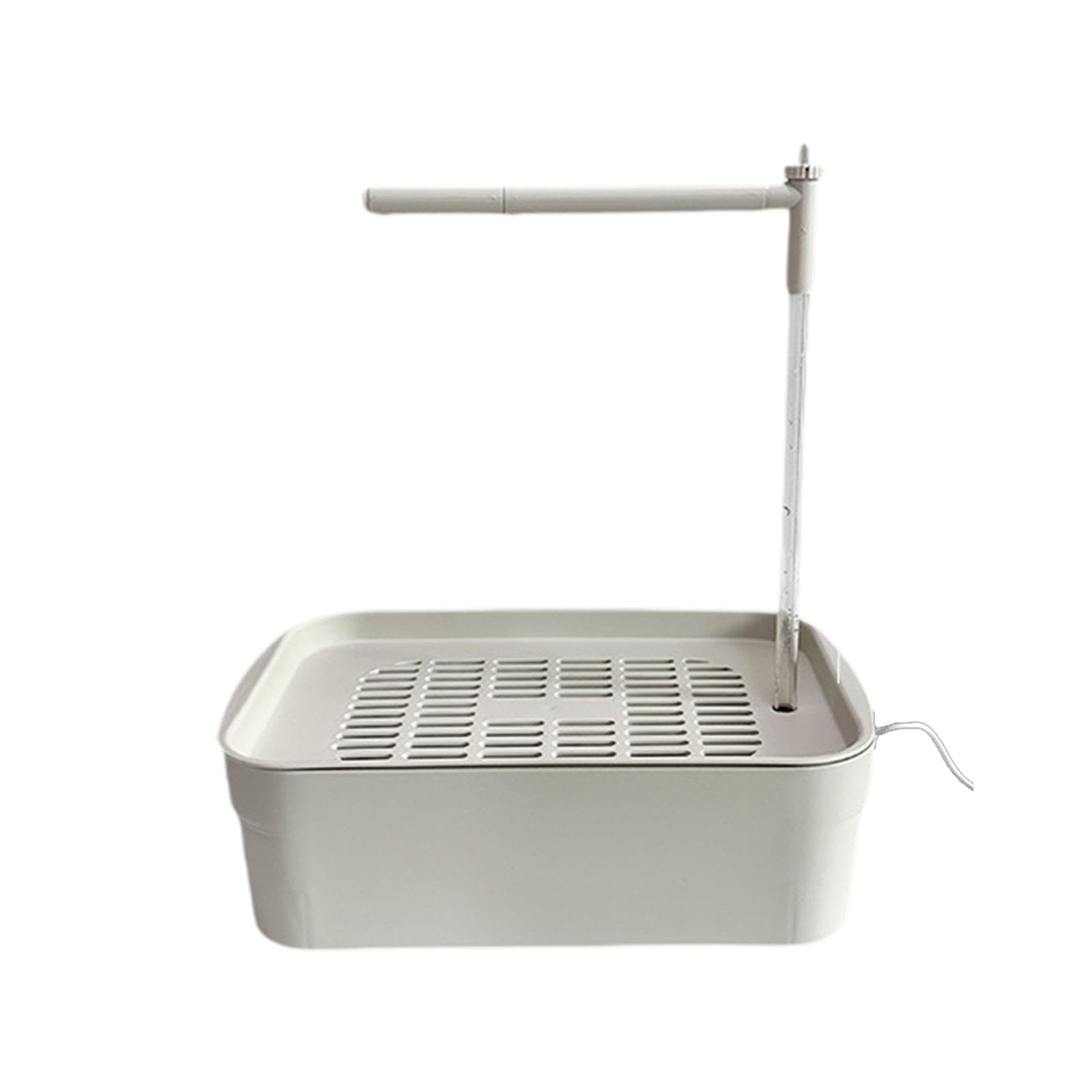de baño automático para pájaros, Incluye Ducha y Fuente de Agua, Blanco, L
