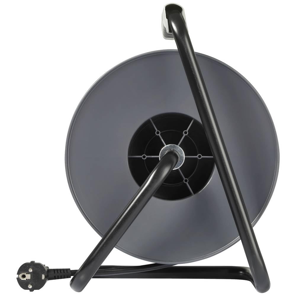 Sygonix SY-5655926 Kabeltrommel 25 m Schwarz Schutzkontakt-Stecker