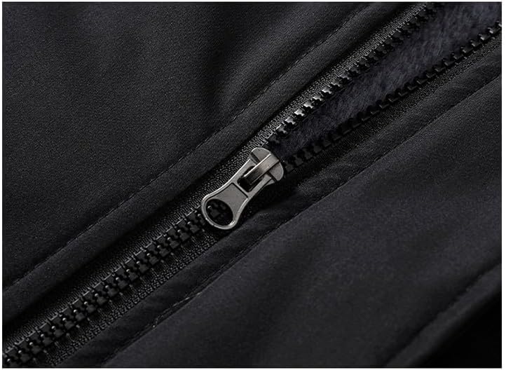 Winter Hooded Jacket with Thickened Fleece Lining Waterproof and Windproof Ski Jacket Outdoor Insulated Jacket