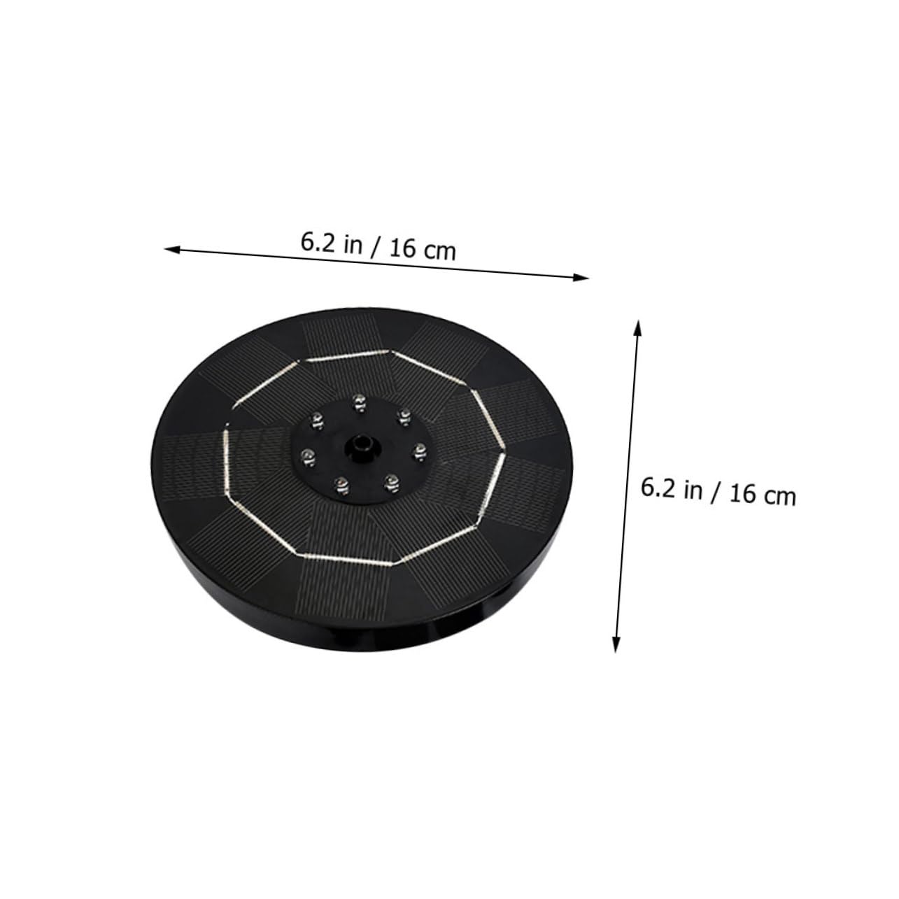 Fontana Solare per Giardino Led, Pompa 3,5 W per Vasca