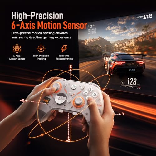 Image of Aolion gaming K20 TMR Wireless Controller for Switch 2 /Switch /PC with Dock