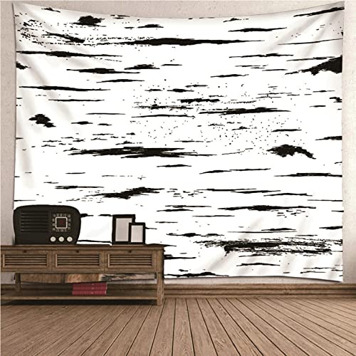 Tapisserie murale noir et blanc Isdreem en tissu pour salon 200x200cm