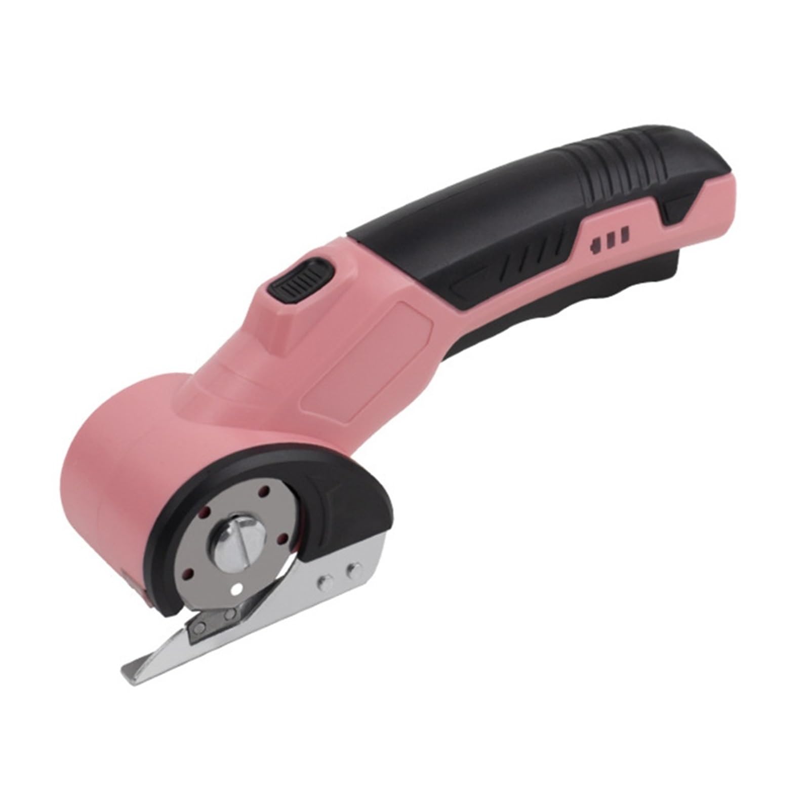 Tijeras Eléctricas Inalámbricas De 1500 MAh, Cortadora Eléctrica For Cartón, Cuero, Tela, Costura Alfombras, Herramienta Corte Corte suave(Pink)
