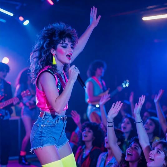 80s Neon Tassel Dangle Earrings, Colorful Boho Fringe Drop Earrings for Women, Retro Costume Jewelry for Party & Festival - Image 2