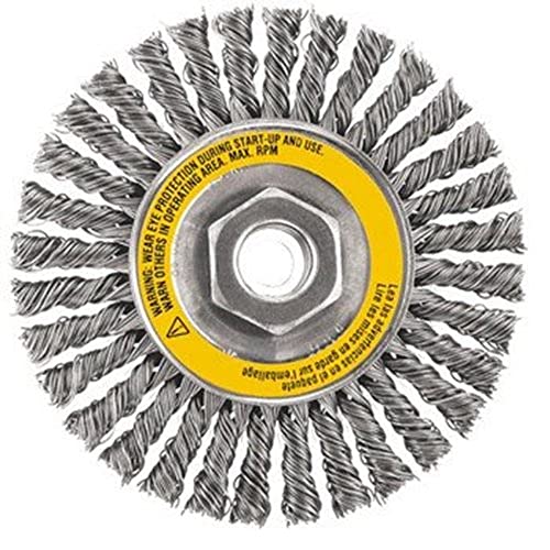 Image of DEWALT Dw4936 6-Inch X 5 /8-Inch Carbon Stringer Wire Wheel, 6-Pack
