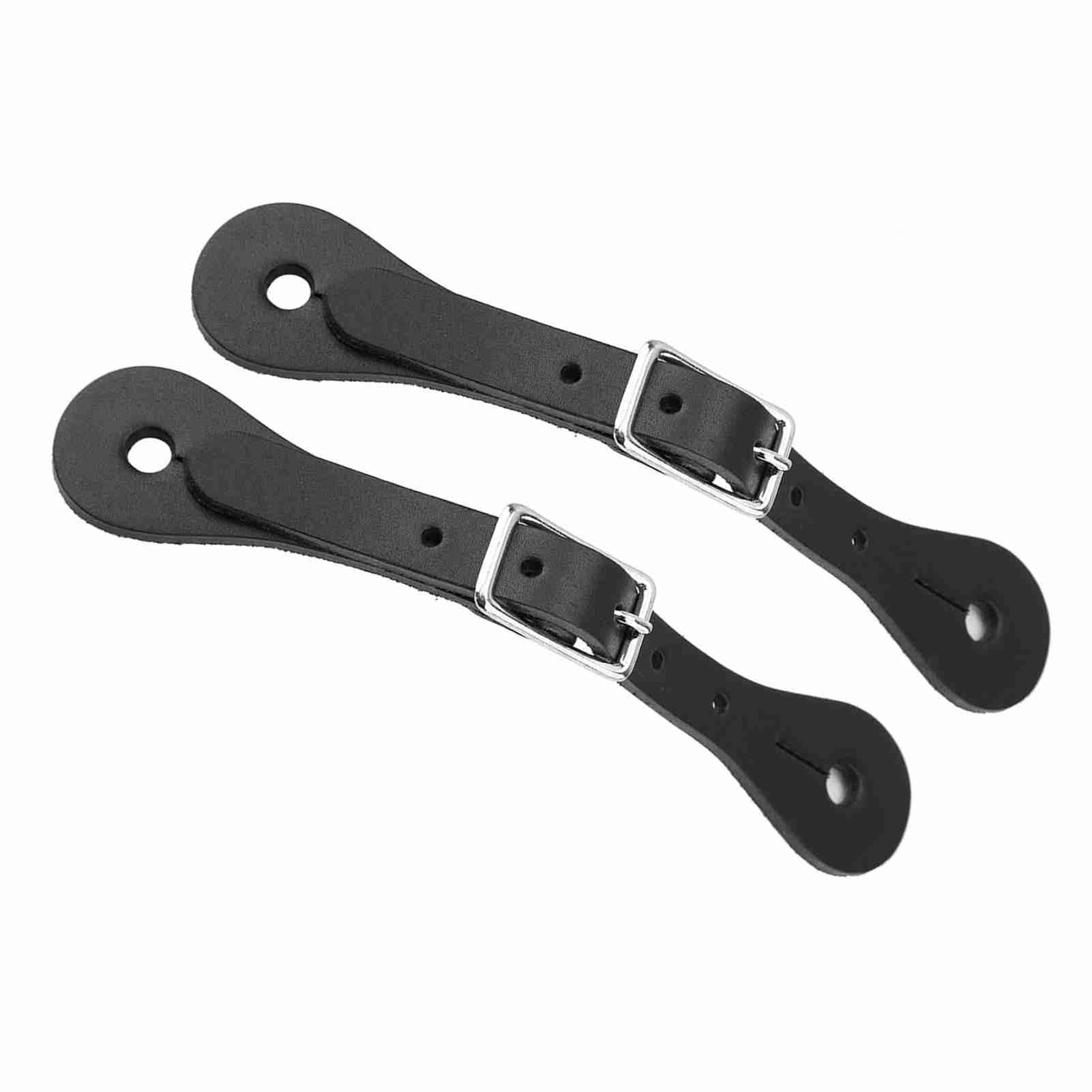 Correas ecuestres de cuero auténtico hechas a mano, 1 par de accesorios de equitación