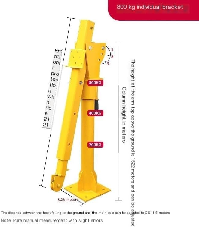 Lifting Tool Small Crane with Car Household Small Lifting Electric Hoist 220V Crane Electric Hoists,Bracket 800kg